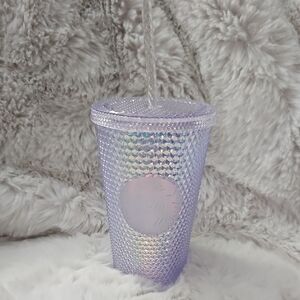 Iridescent Studded Tumbler with Straw